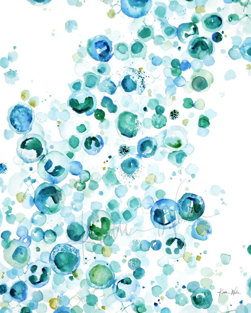 Hematology Bubbles Watercolor Print