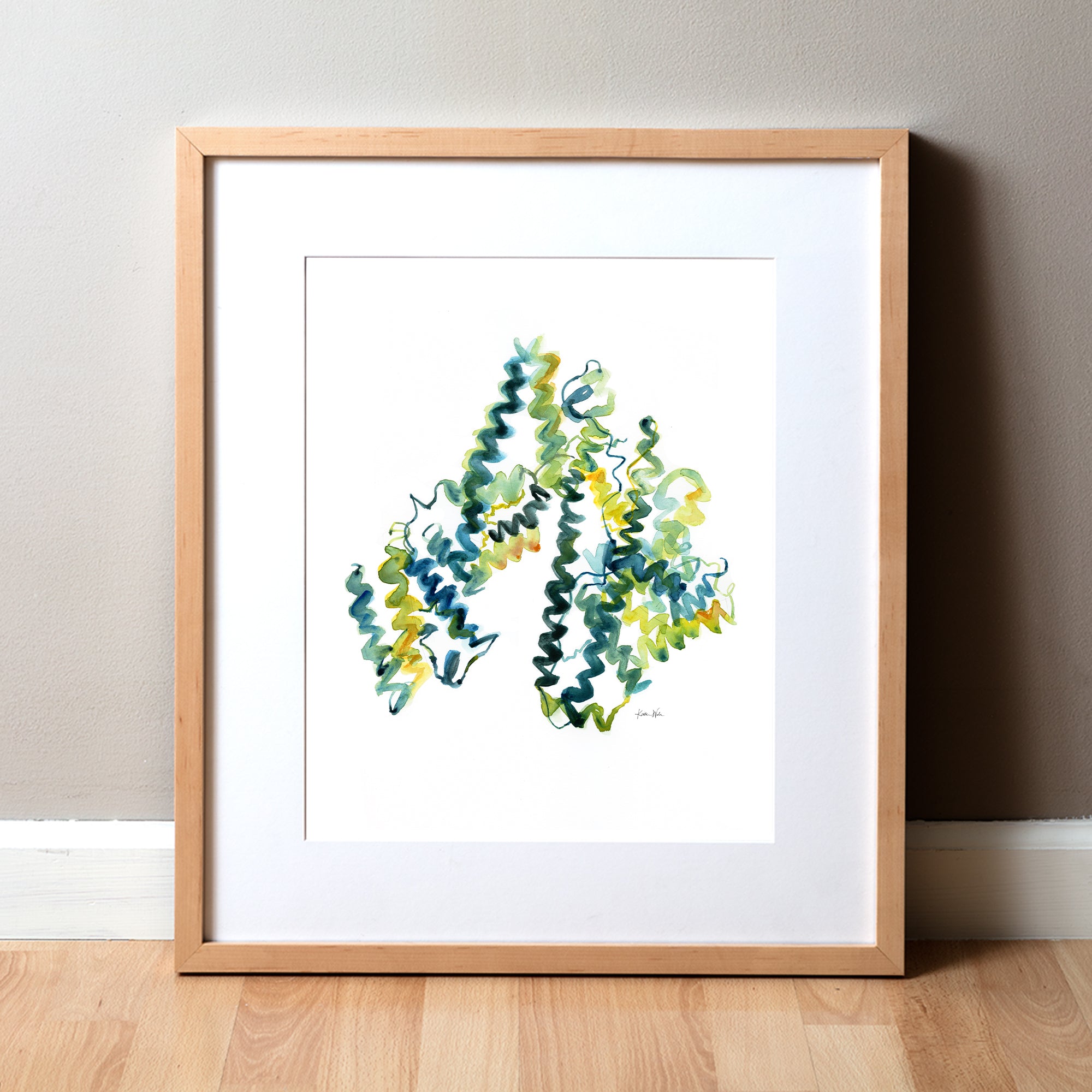 Albumin Watercolor Print