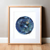 Blue Retina Watercolor Print