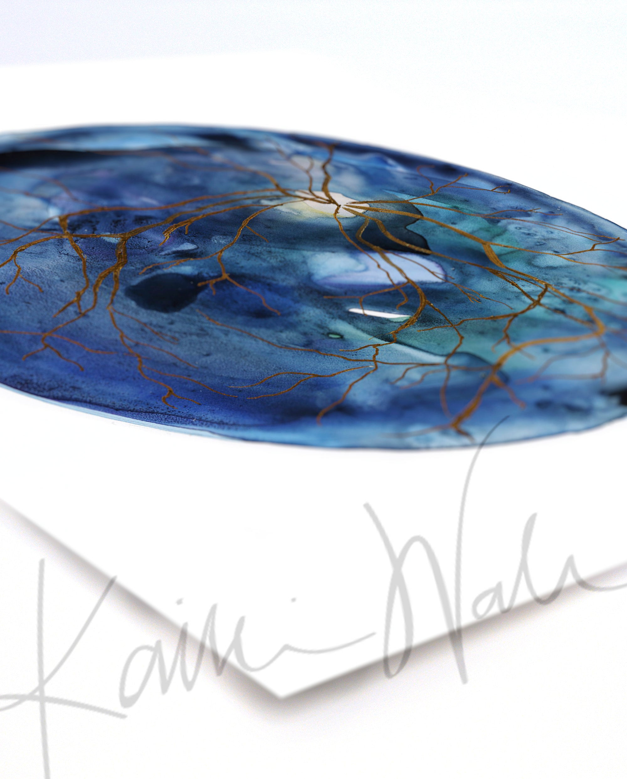 Blue Retina Watercolor Print