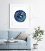 Blue Retina Watercolor Print