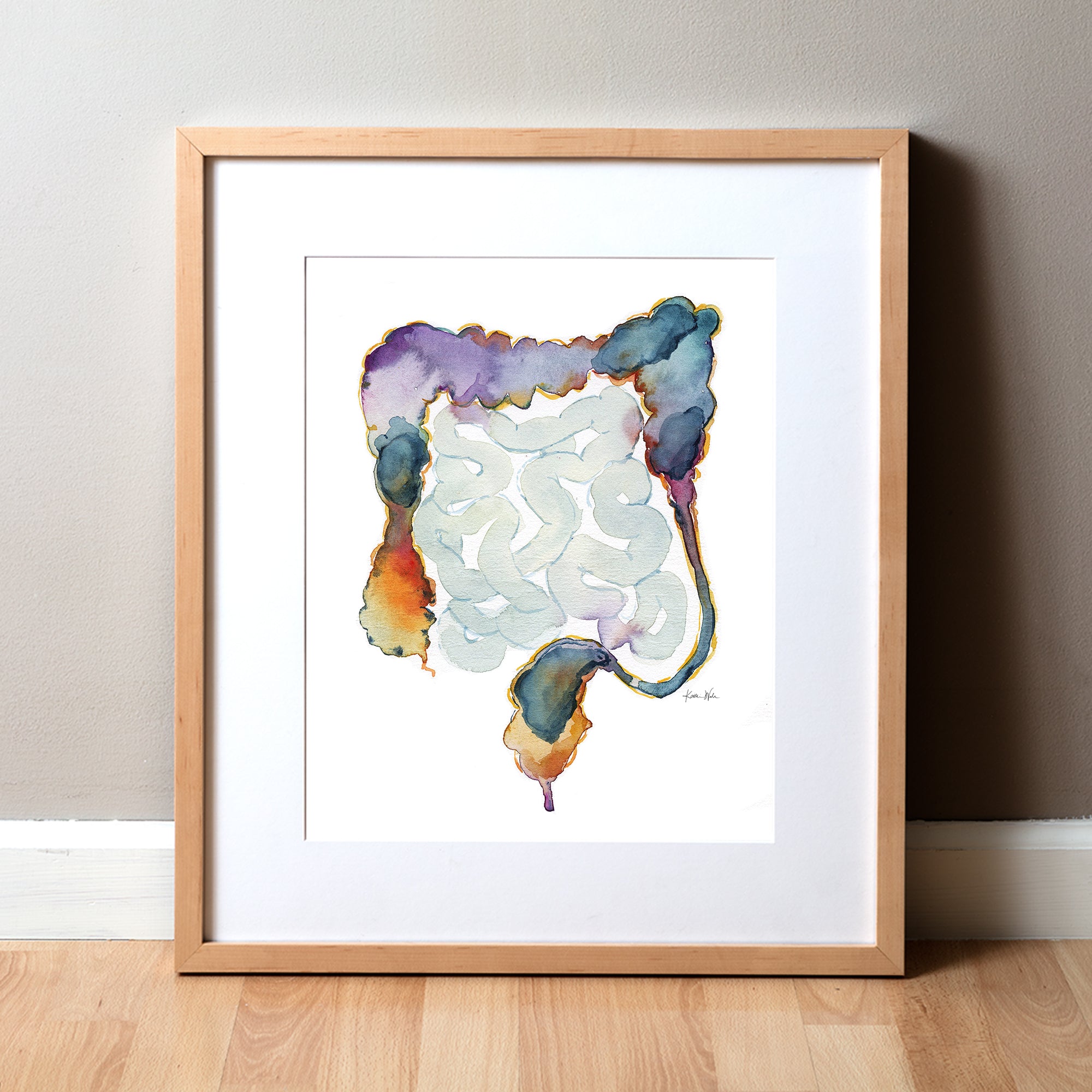 BM Colon Watercolor Print