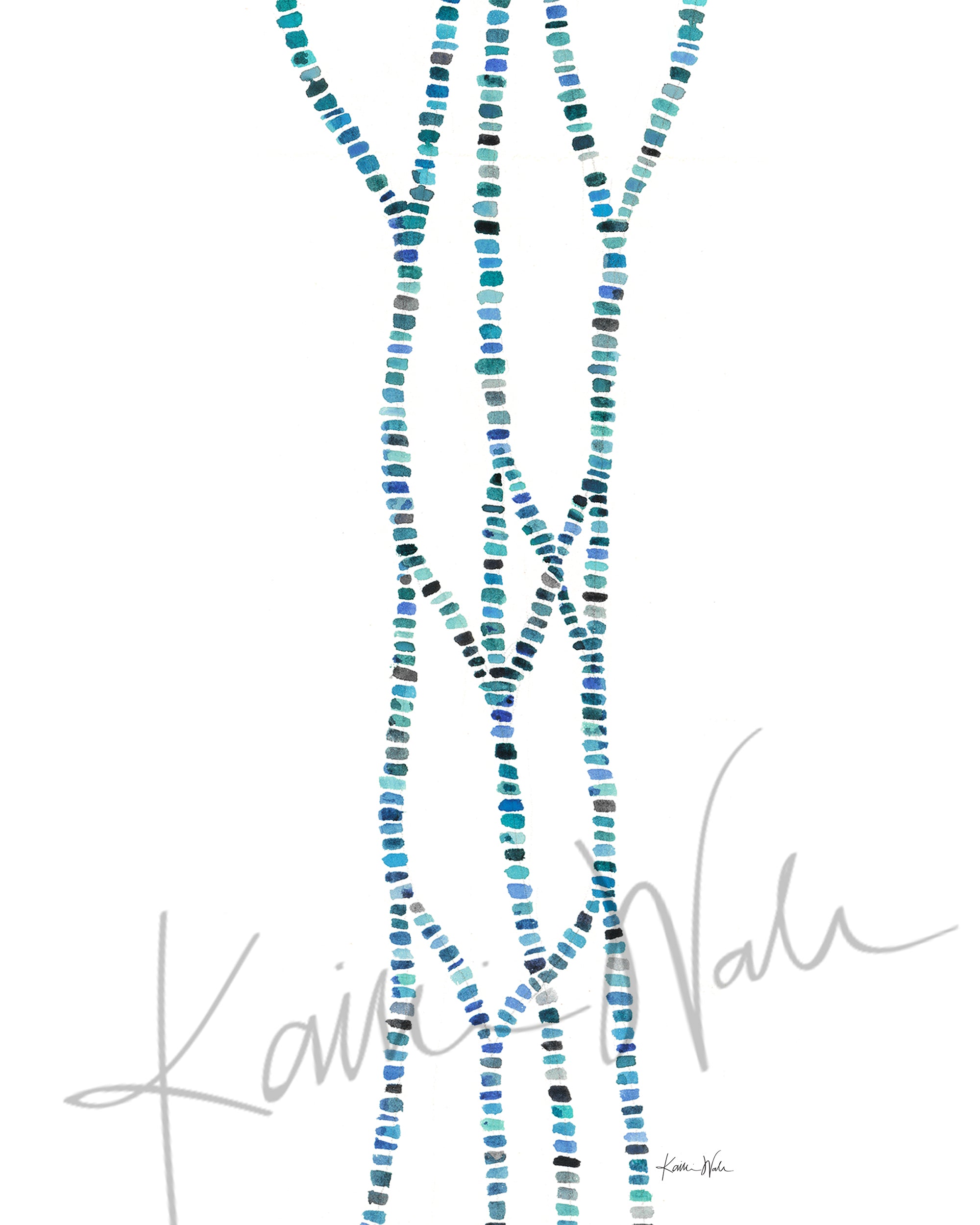 Brachial Plexus Dots Watercolor Print