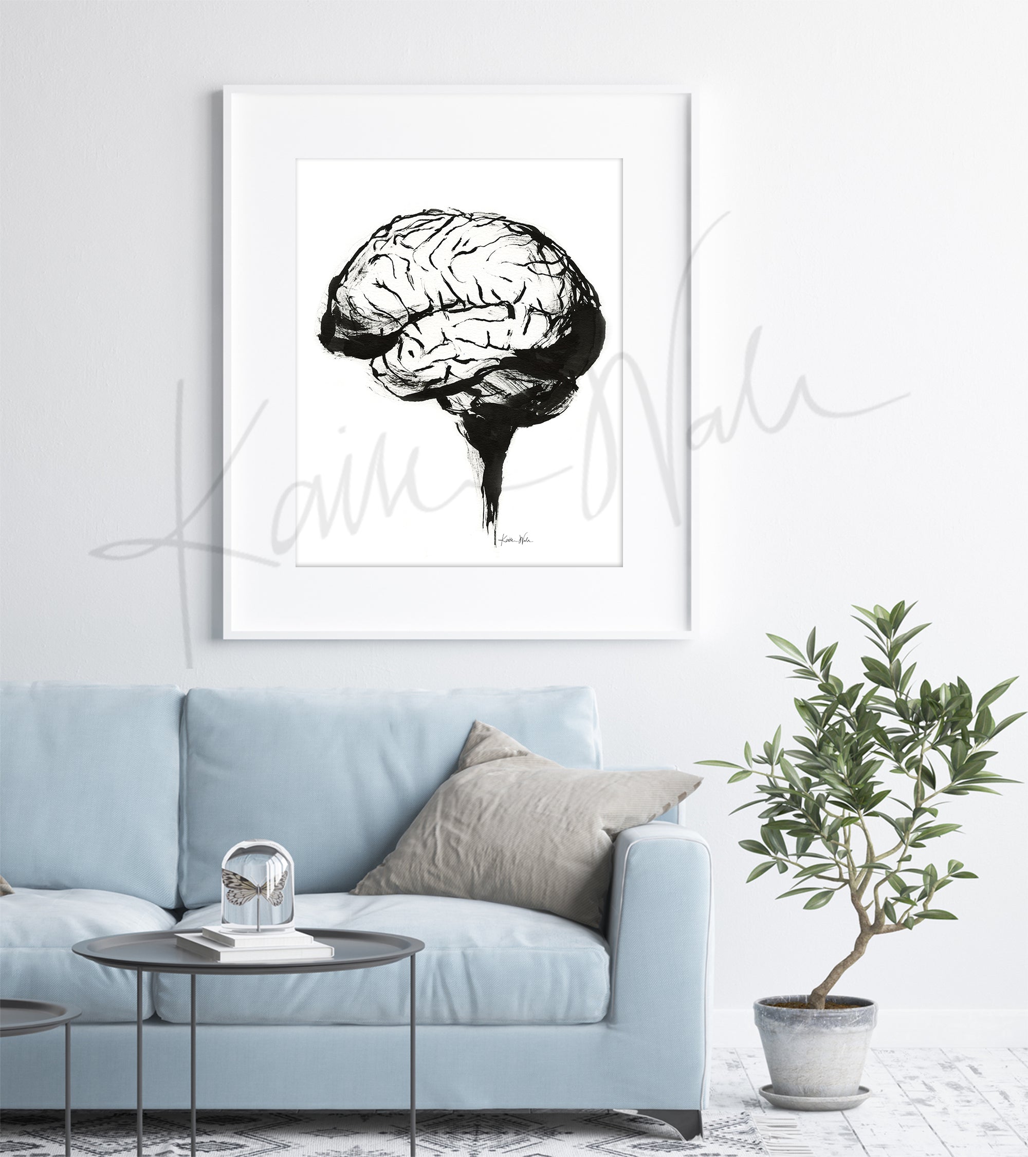 Brain Ink Print