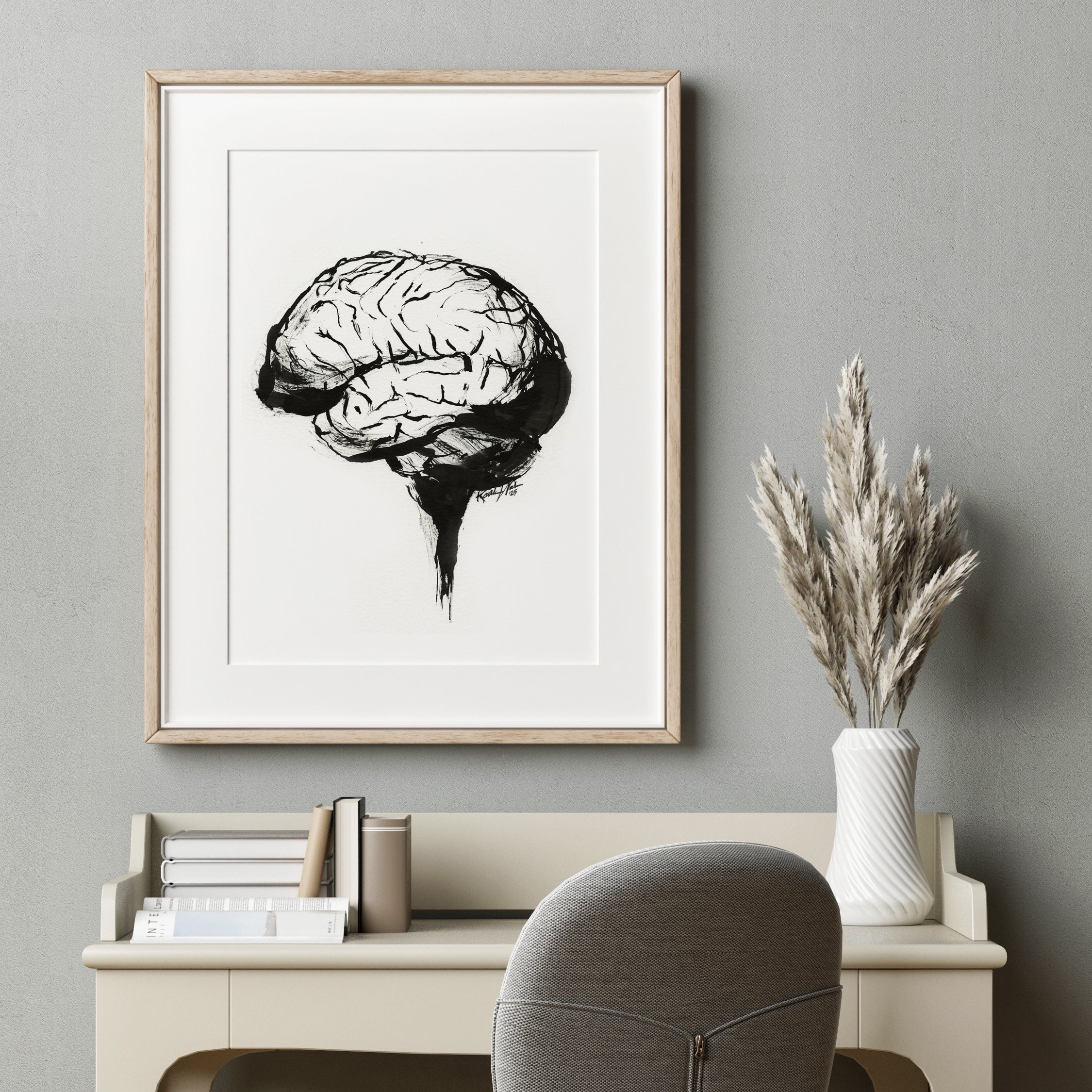 Brain Ink Print