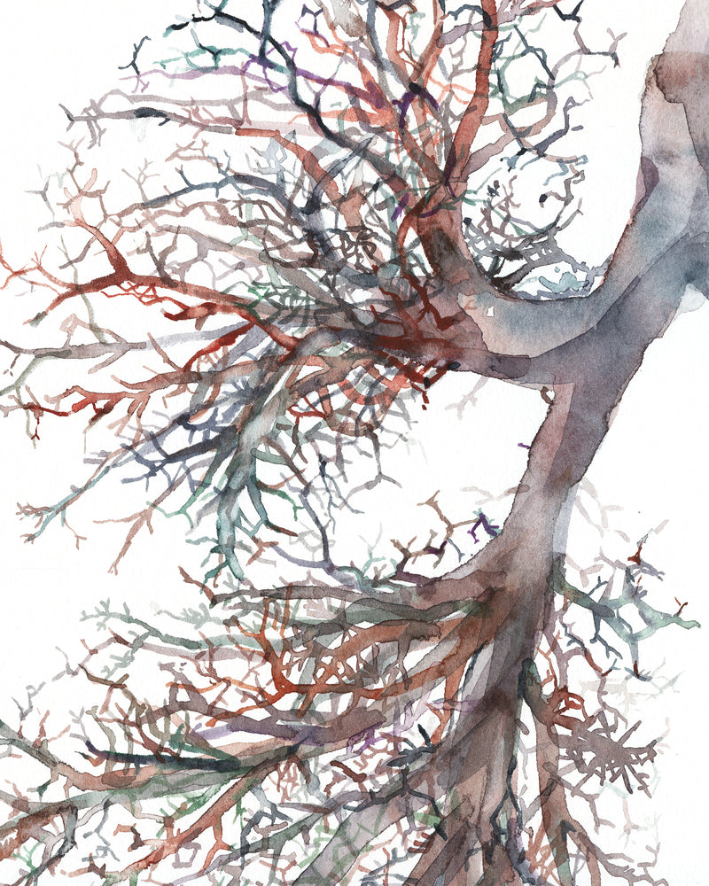 abstract anatomy art zoomed in on lung painting