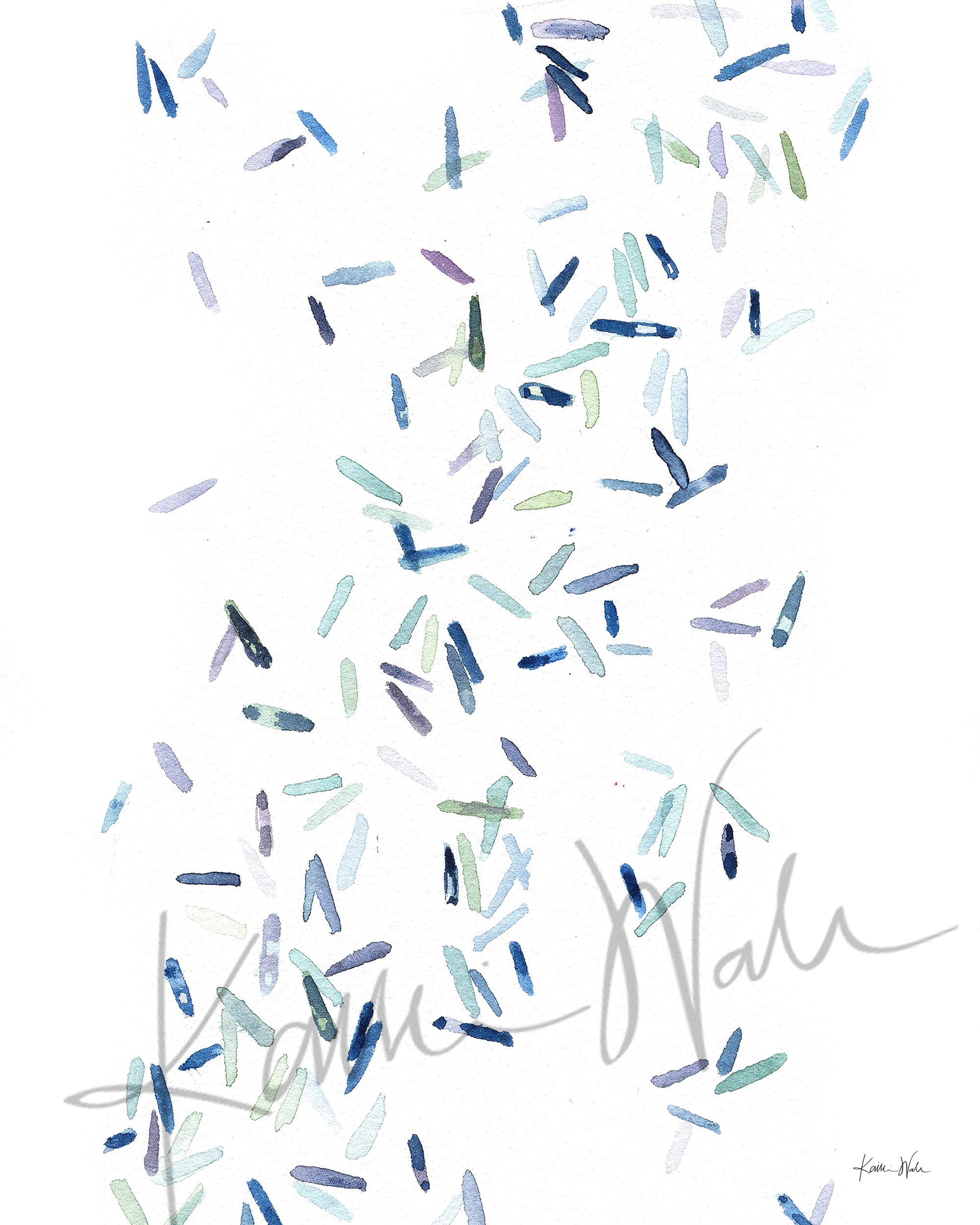 Clostridium Botulinum Watercolor Print