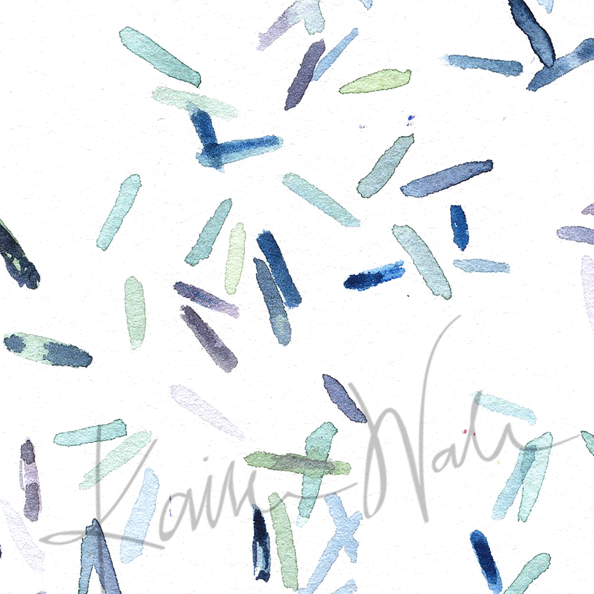 Clostridium Botulinum Watercolor Print