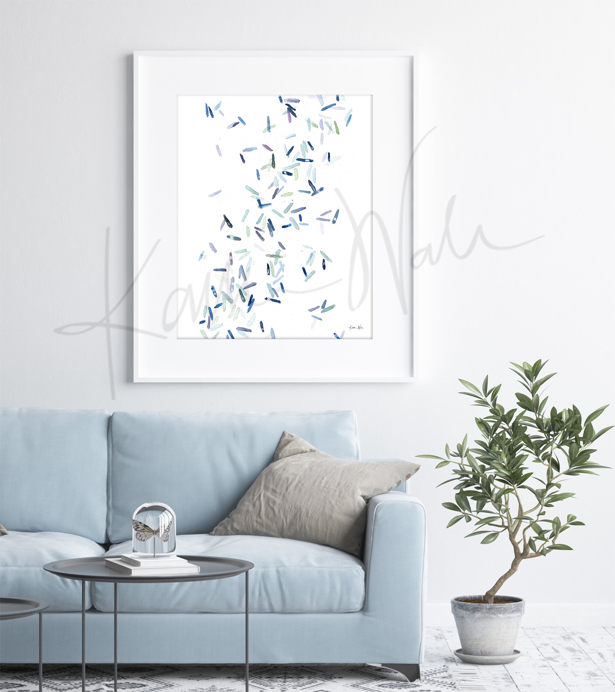 Clostridium Botulinum Watercolor Print