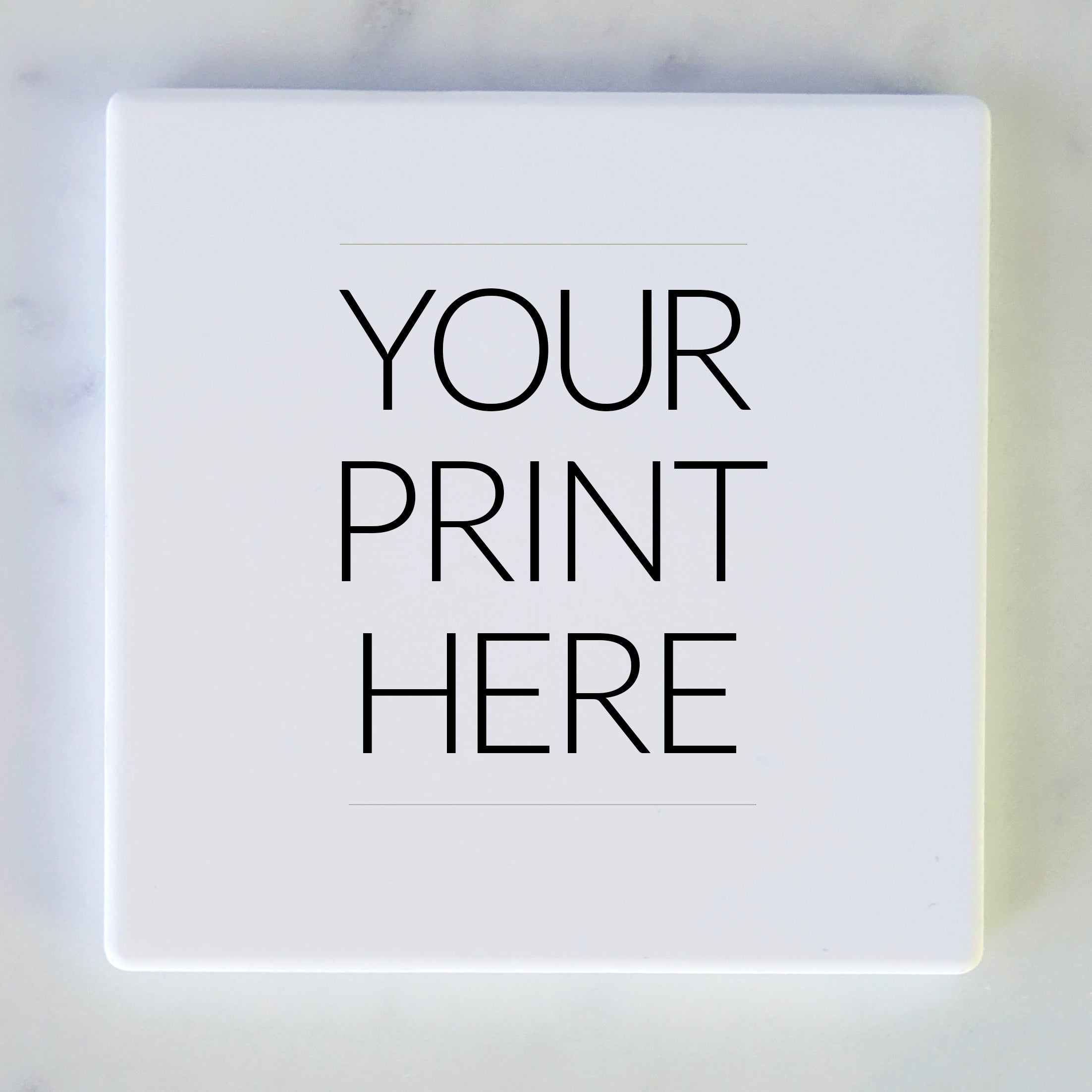 Personalized Ceramic Coaster - Pick Your Print