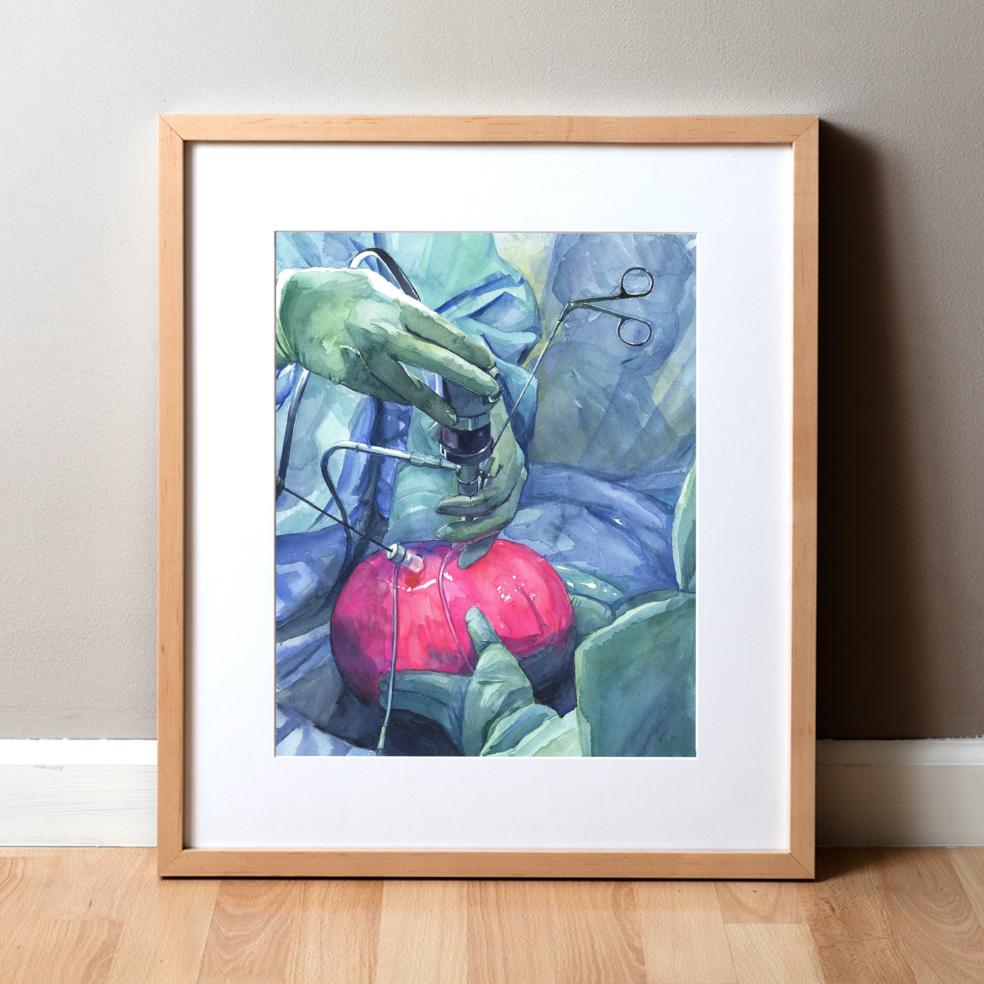 Custom Original Surgery Art - 5x7, image size:2000x2000