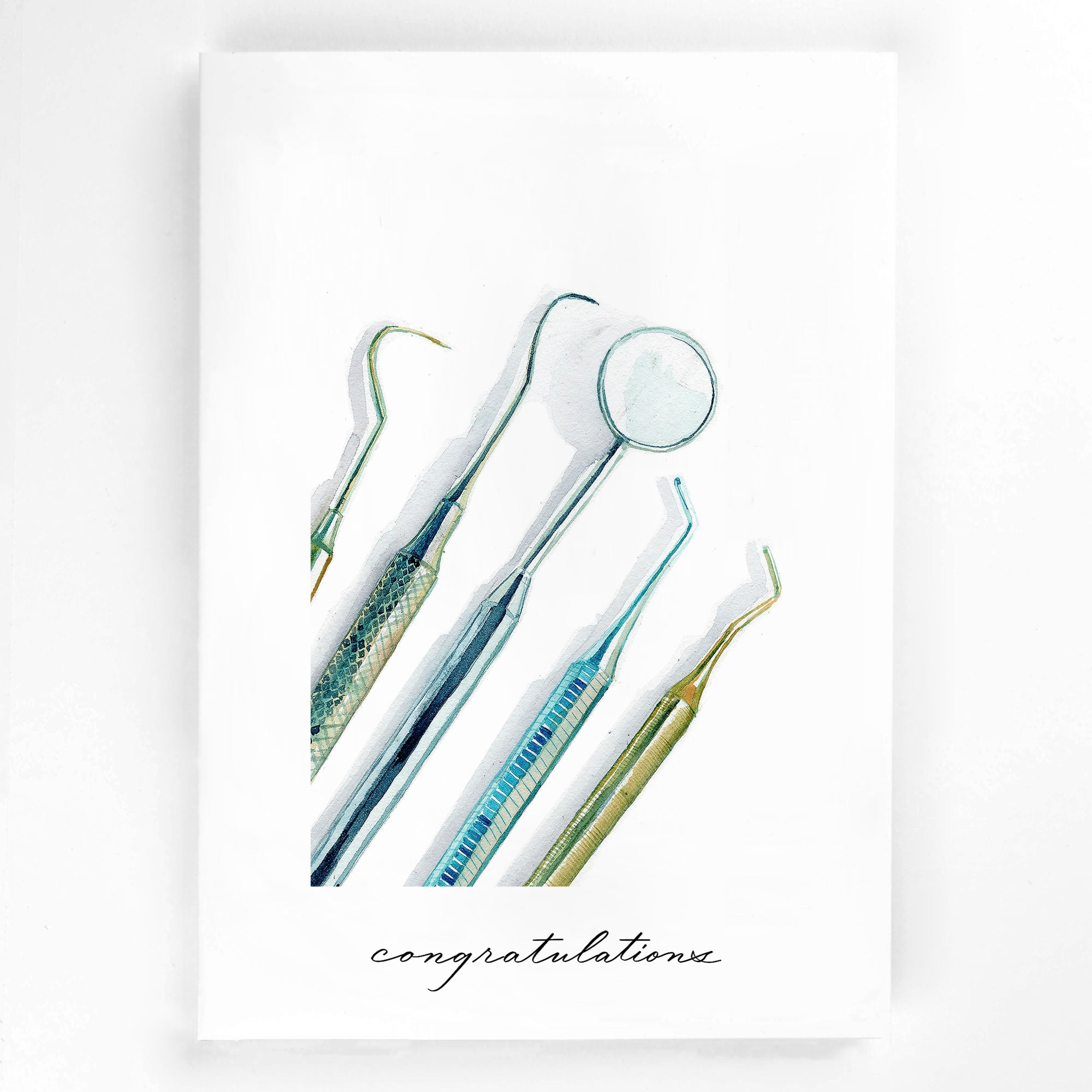 Dental Instruments Greeting Card | Congratulations