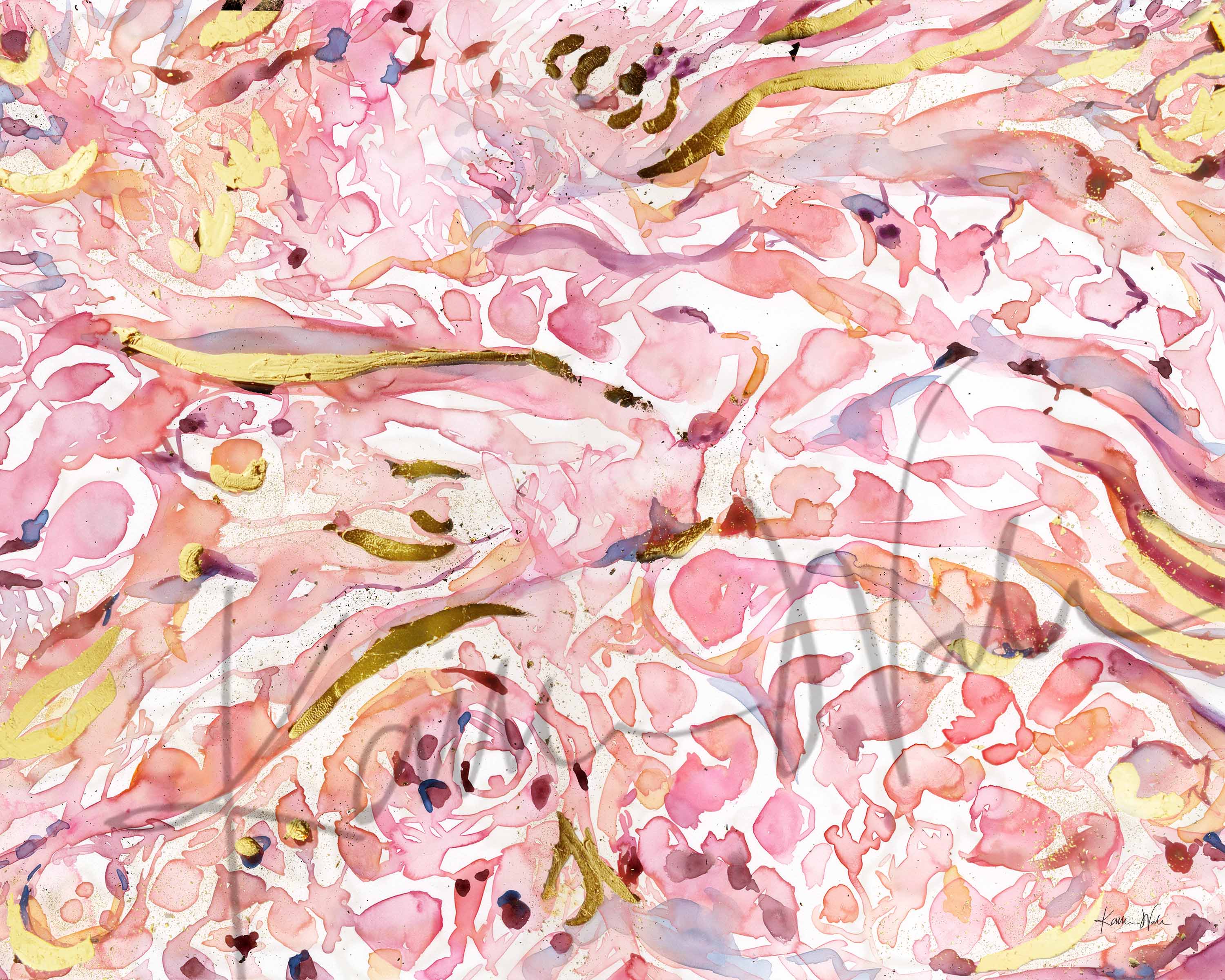 Gilded Dermis Watercolor Print