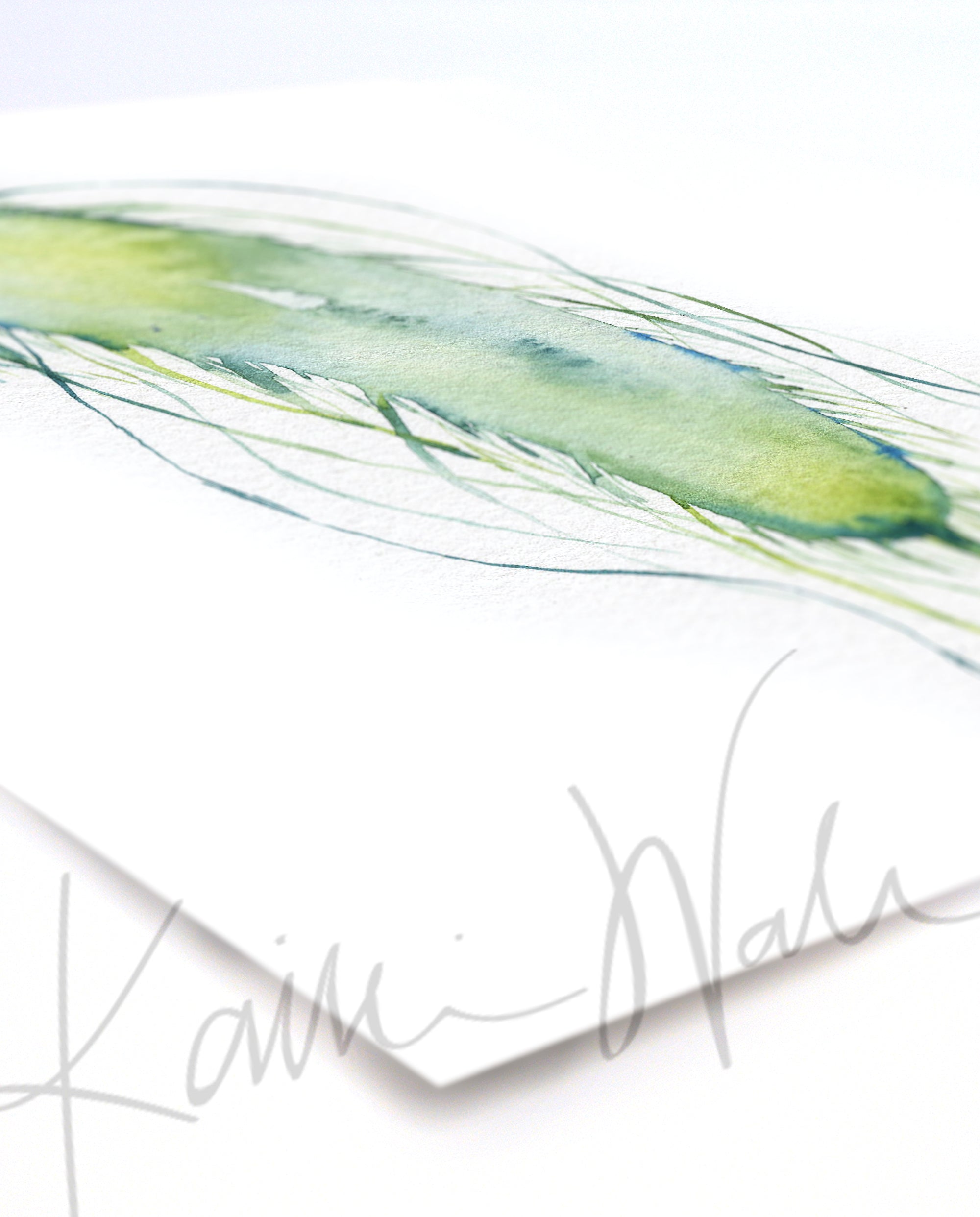 Endearing E. Coli Watercolor Print