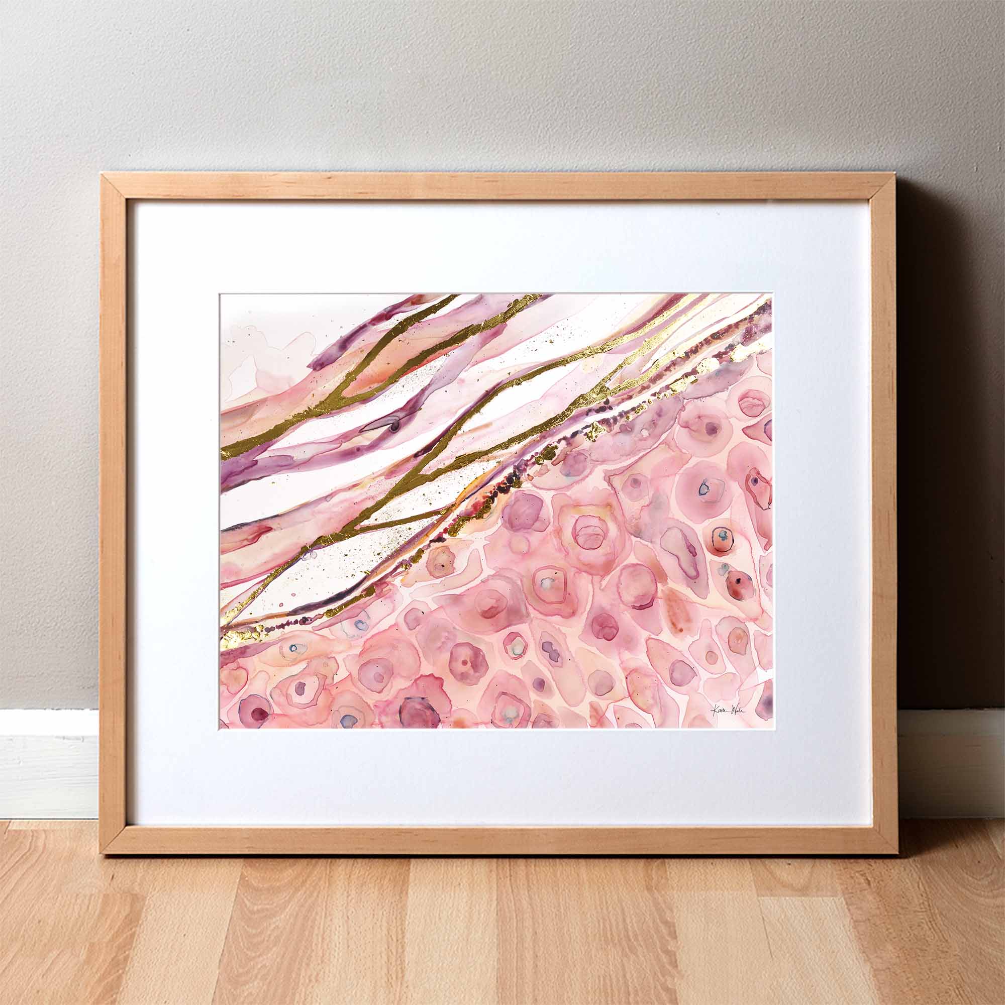 Gilded Epidermis Watercolor Print