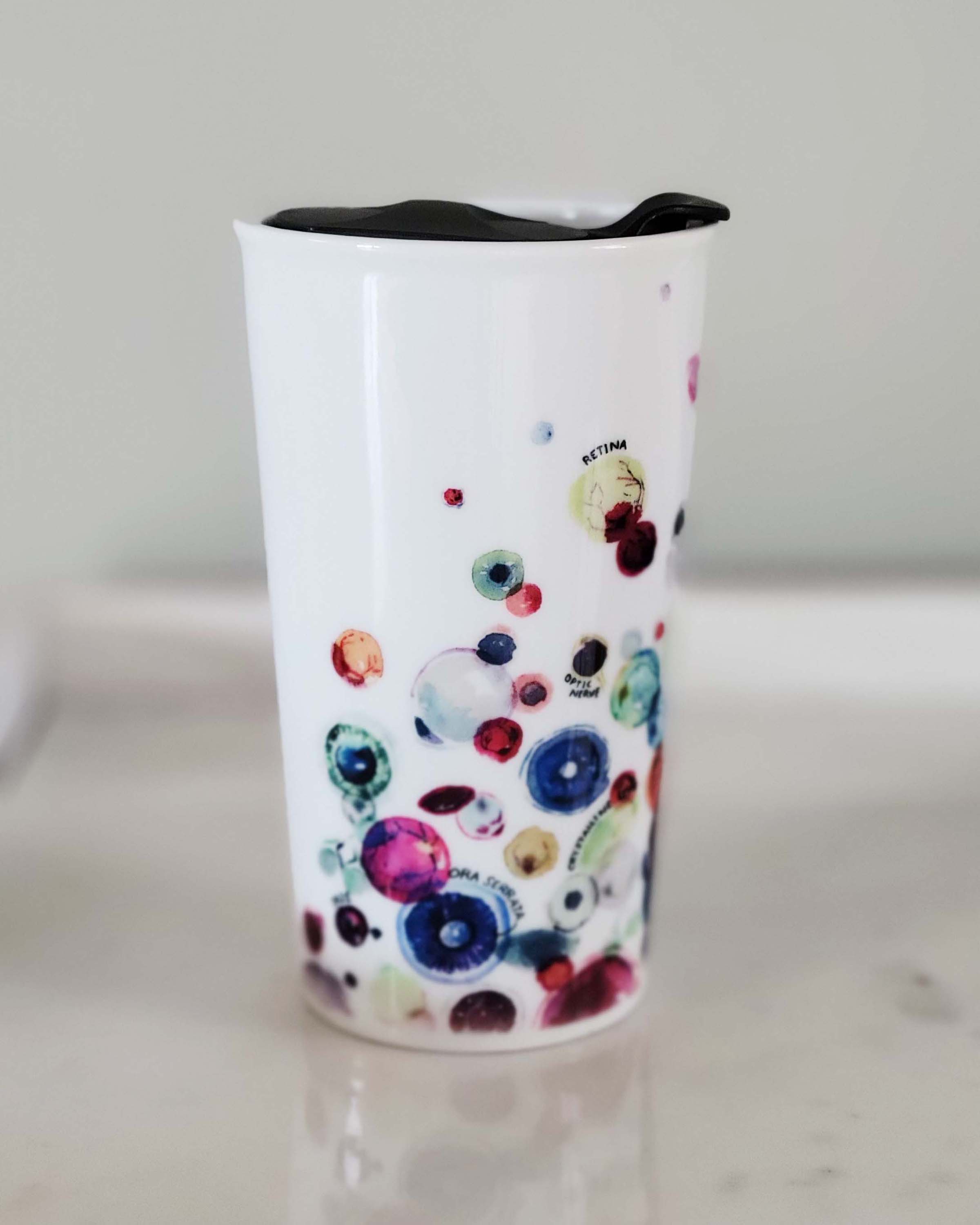 Eye Anatomy Ceramic Travel Mug