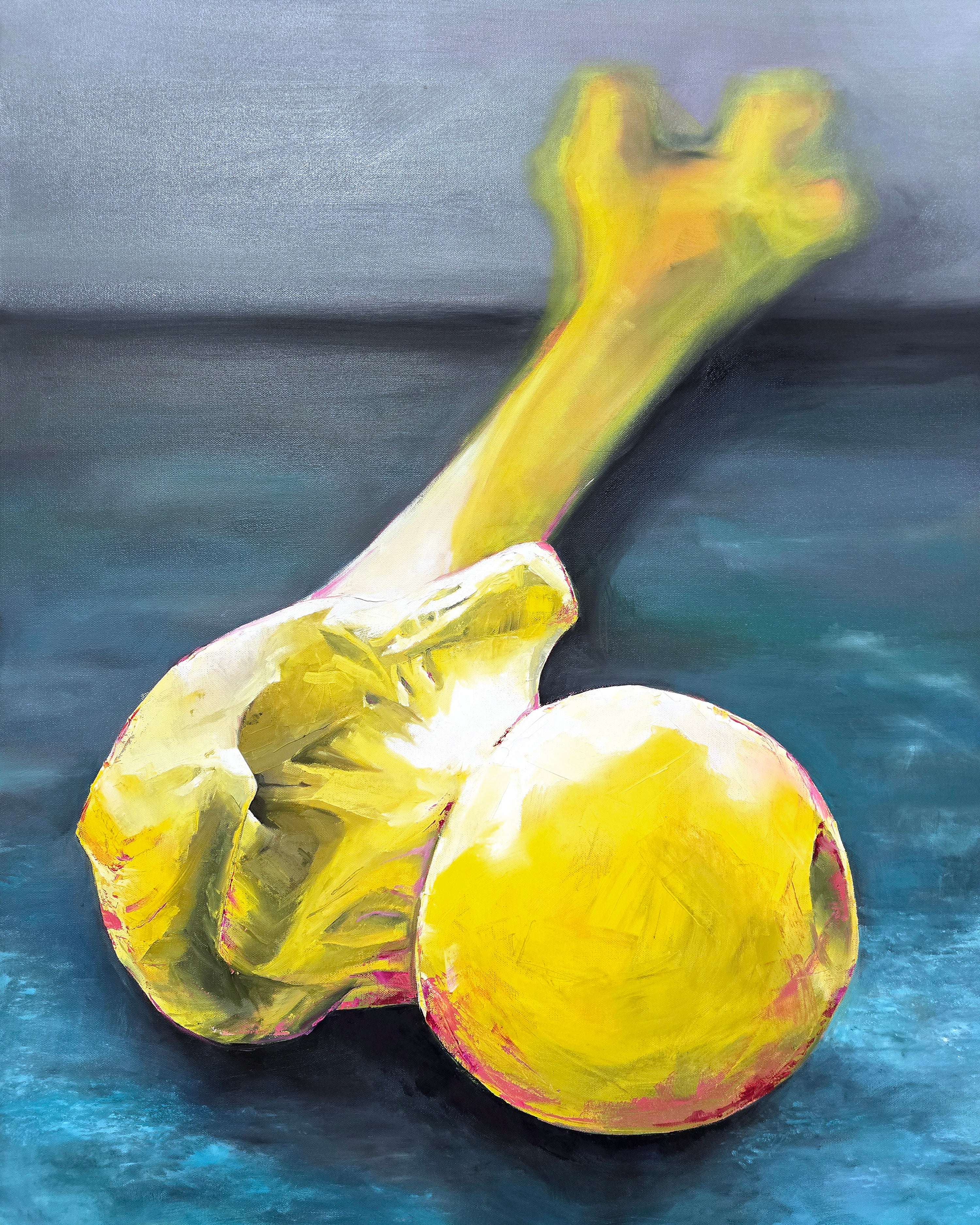 Femur Bone Oil Painting Print