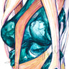 Gilded Knee Joint Watercolor Print