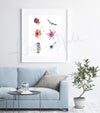 Glial Cells Watercolor Print