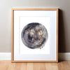 Gray Retina Watercolor Print