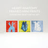Heart Anatomy Desktop Art - Acrylic Framed Mini Print