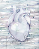 Heart Cell Patterns Watercolor Print