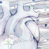 Heart Cell Patterns Watercolor Print