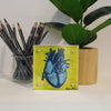 Heart Anatomy Desktop Art - Acrylic Framed Mini Print