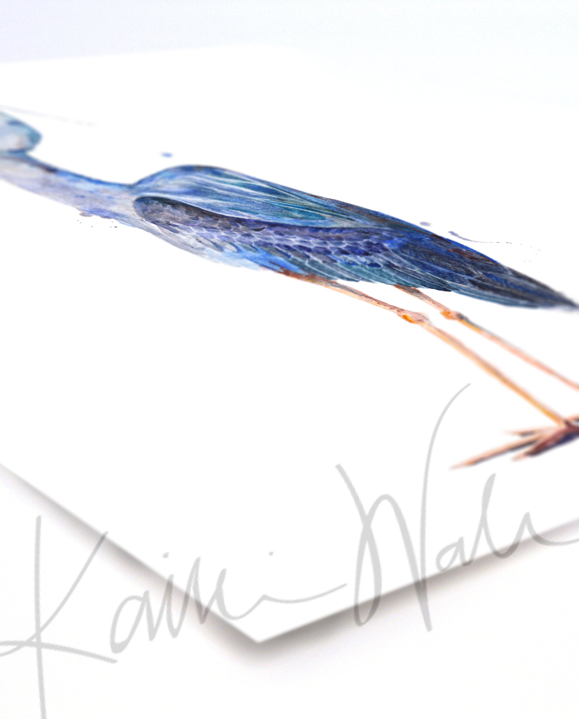 Heron and Egret Watercolor Print Set