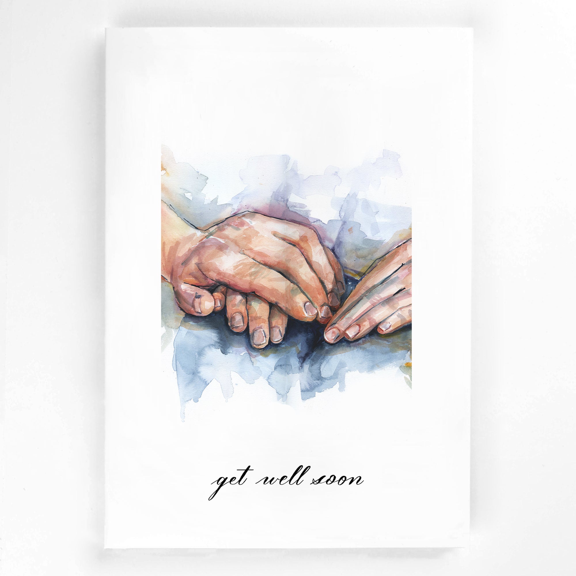 Holding Hands Greeting Card I | Get Well Soon