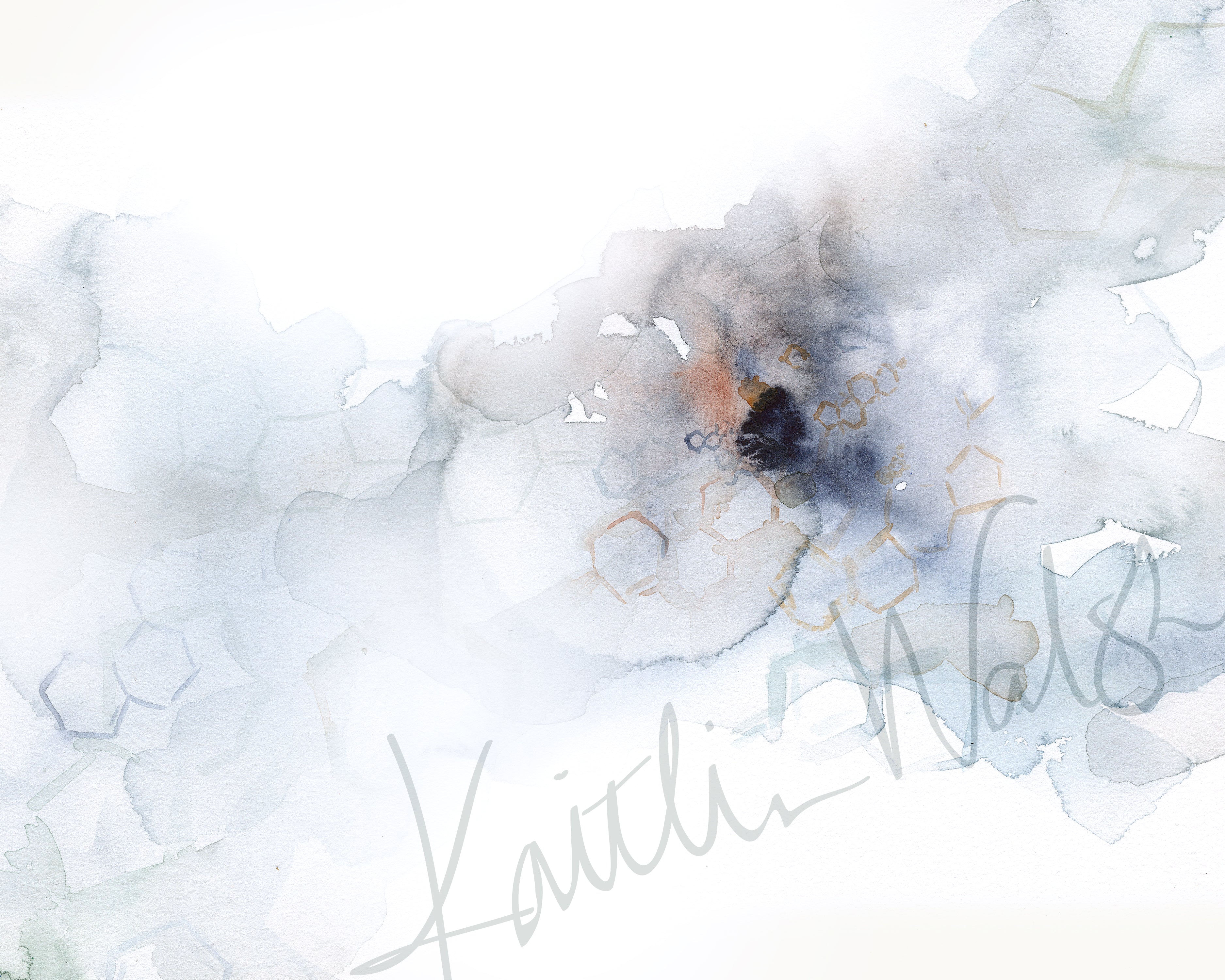 Hormone Flow Watercolor Print Set of 2