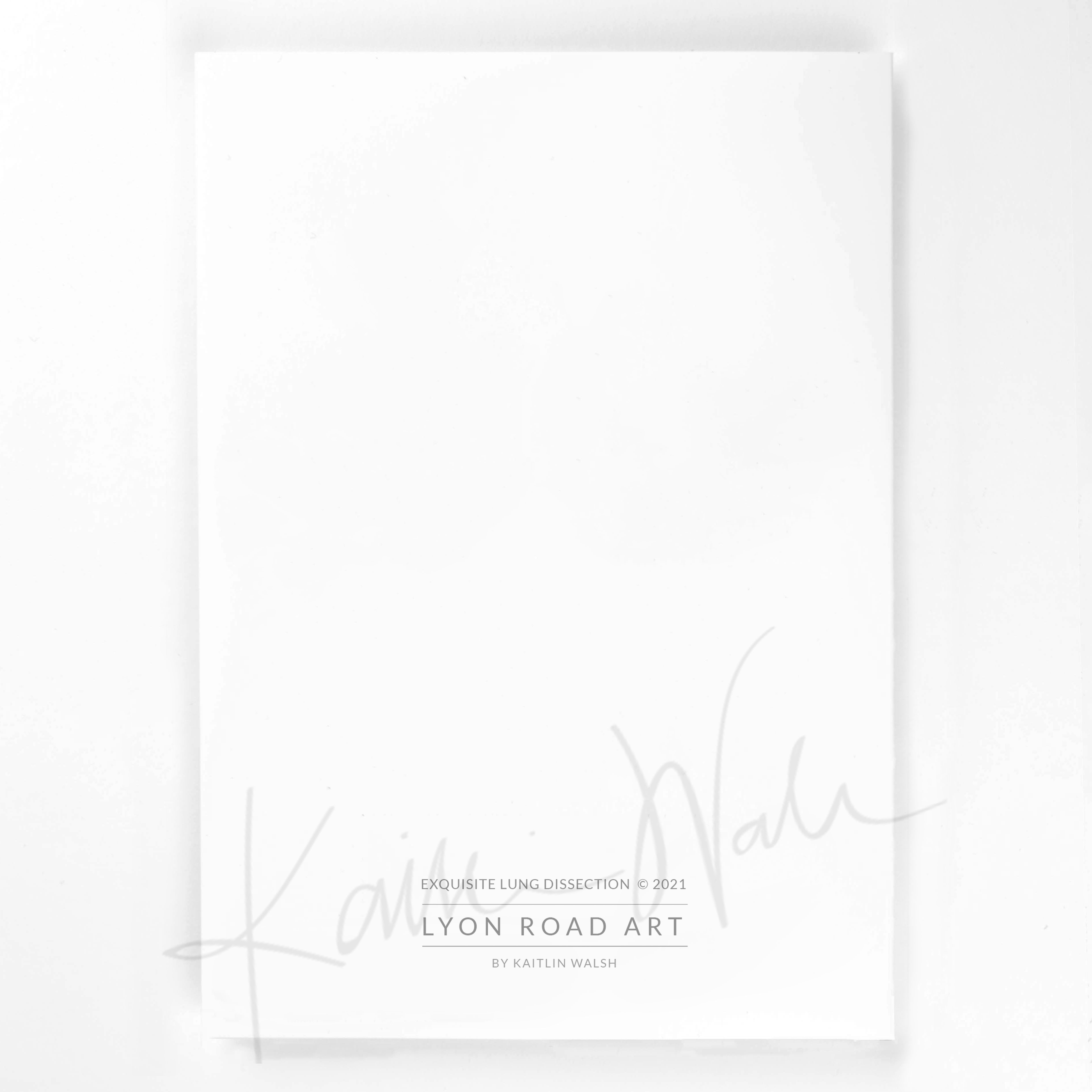 Exquisite Lung Dissection Congratulations Card