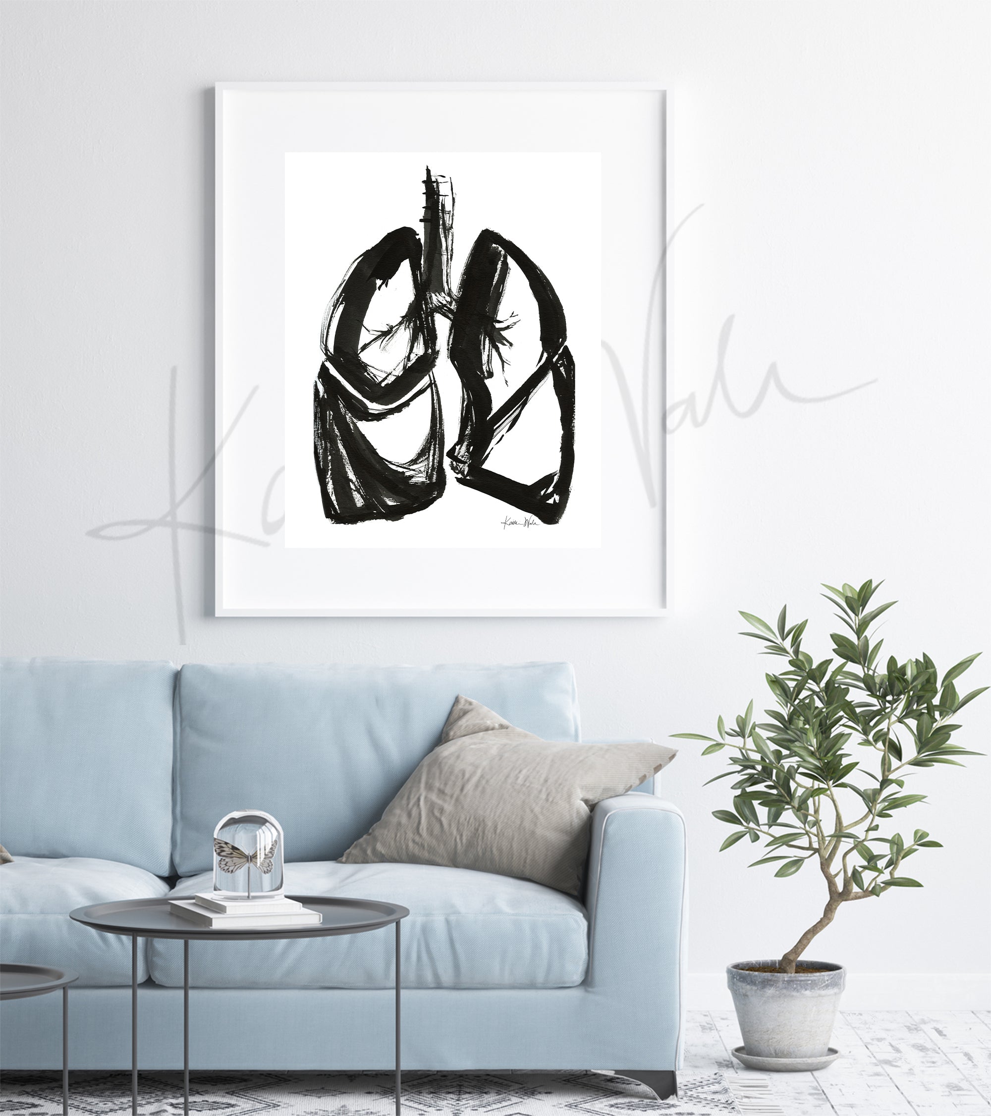 Lungs Ink Print