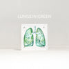 Lung Anatomy Desktop Art - Acrylic Framed Mini Print