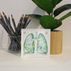 Lung Anatomy Desktop Art - Acrylic Framed Mini Print