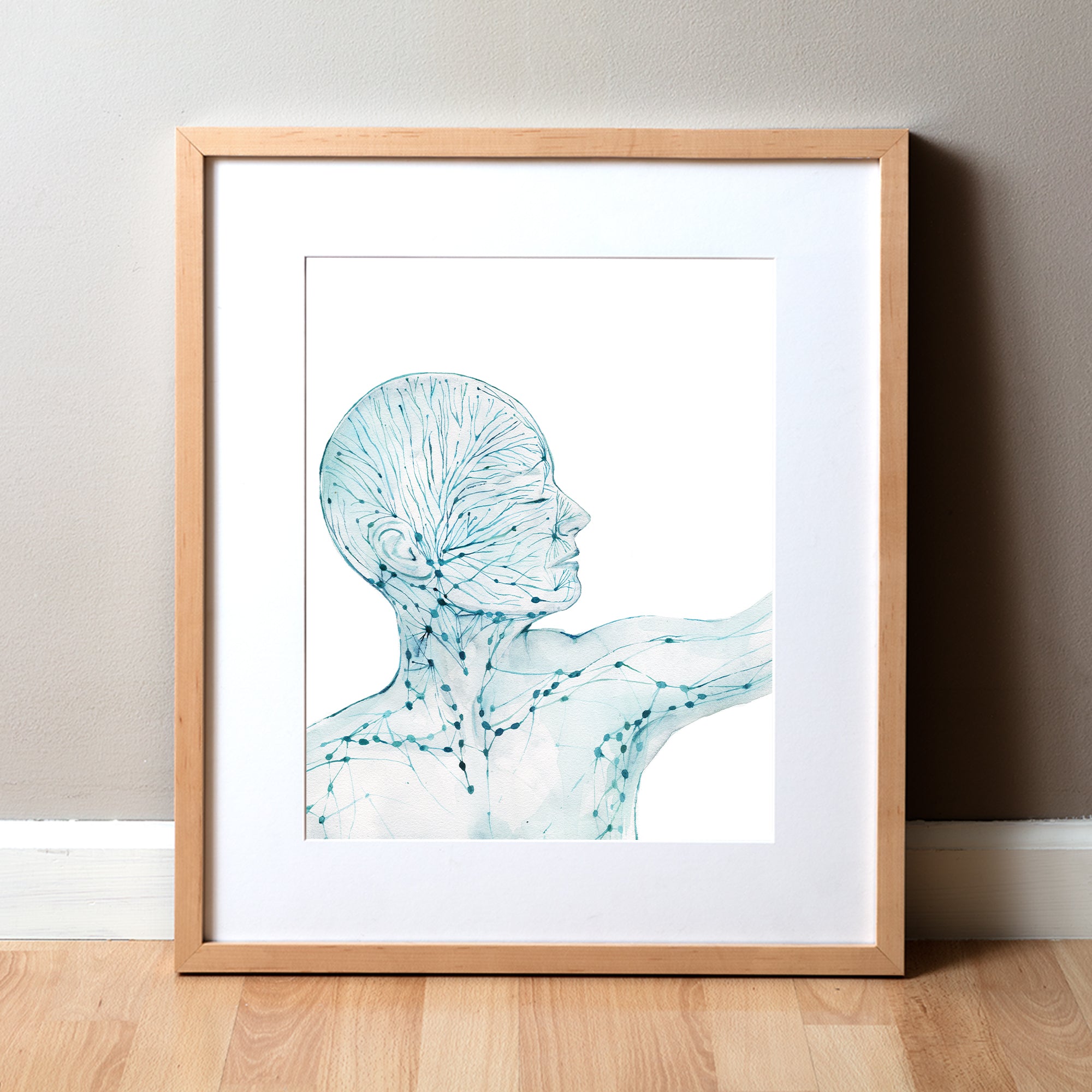 Graceful Lymphatics Watercolor Print