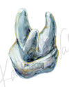 View of Roots Molar Watercolor Print
