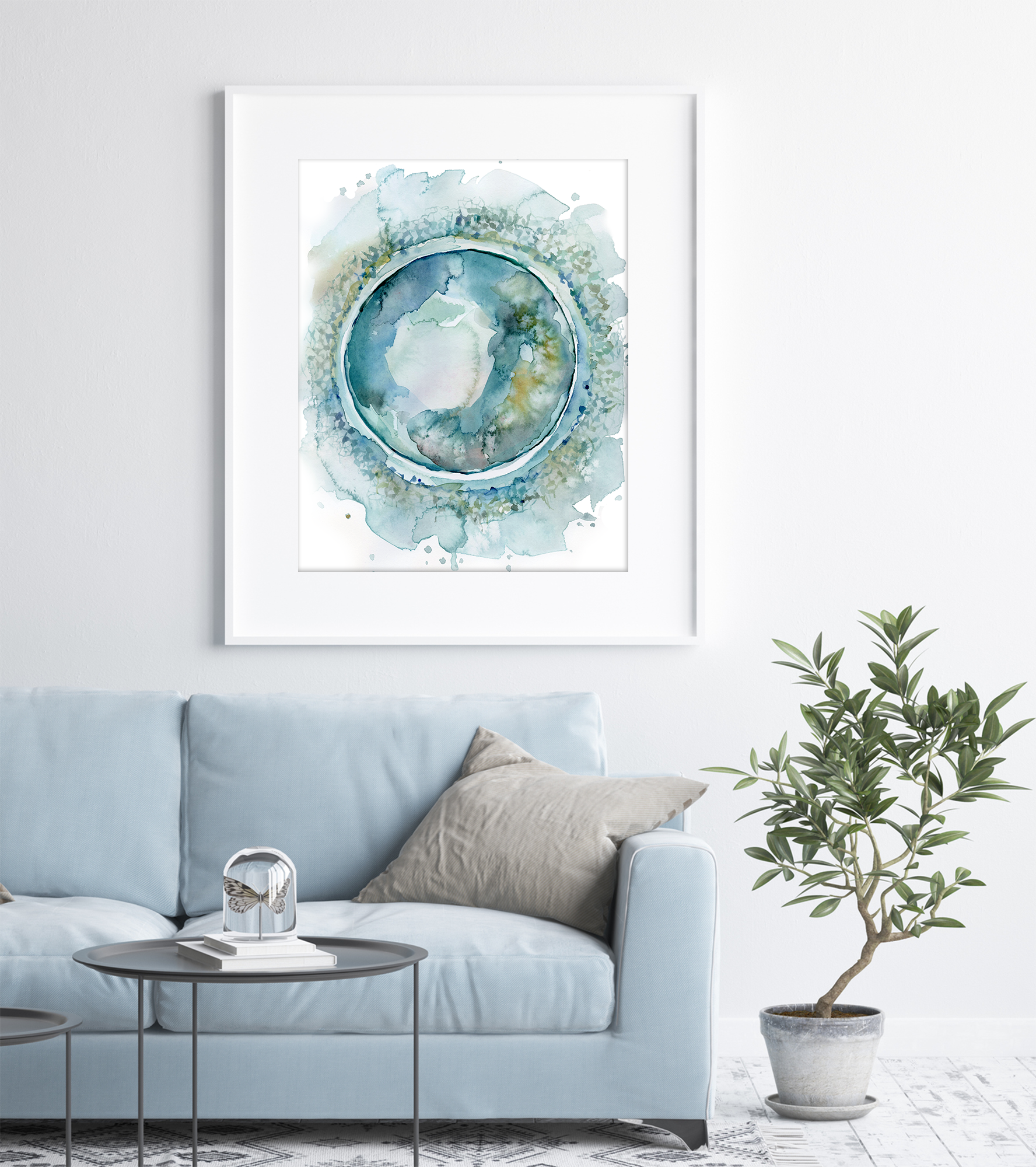 Ovum and Corona Radiata Watercolor Print