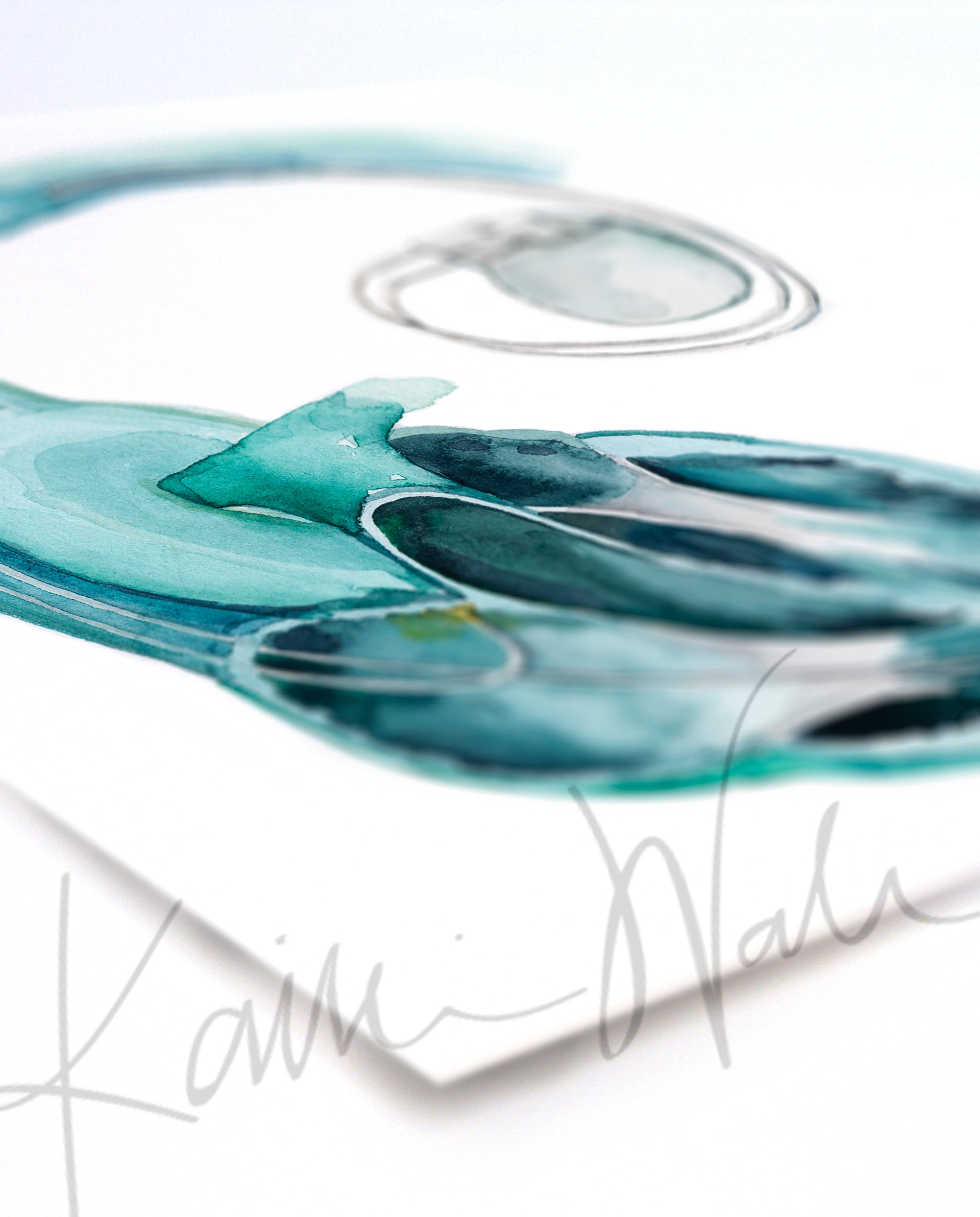 Anatomical Heart and Pacemaker Watercolor Art Print