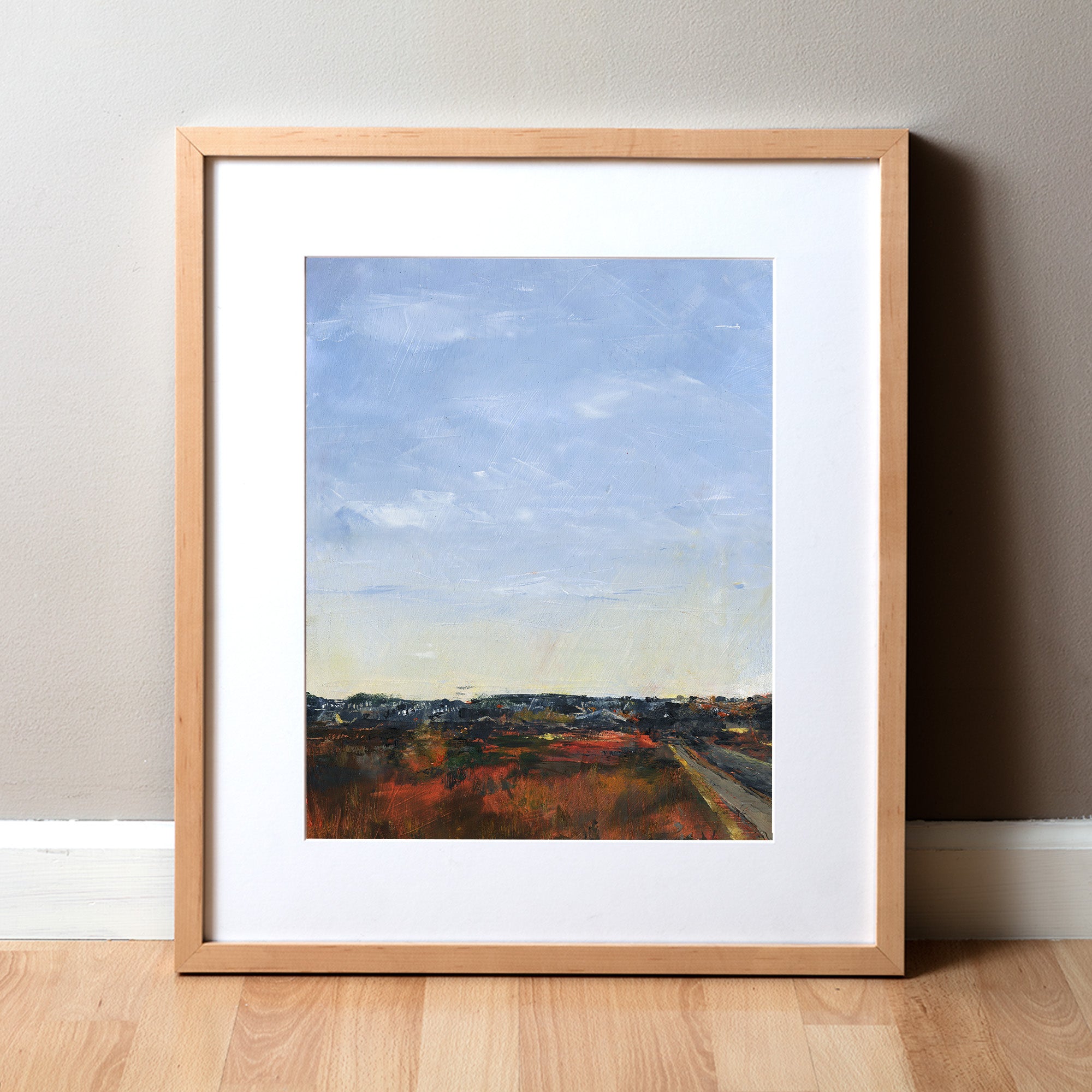 Peaceful Valley Cold Wax Print