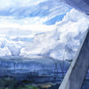 Pilot's View Watercolor Print