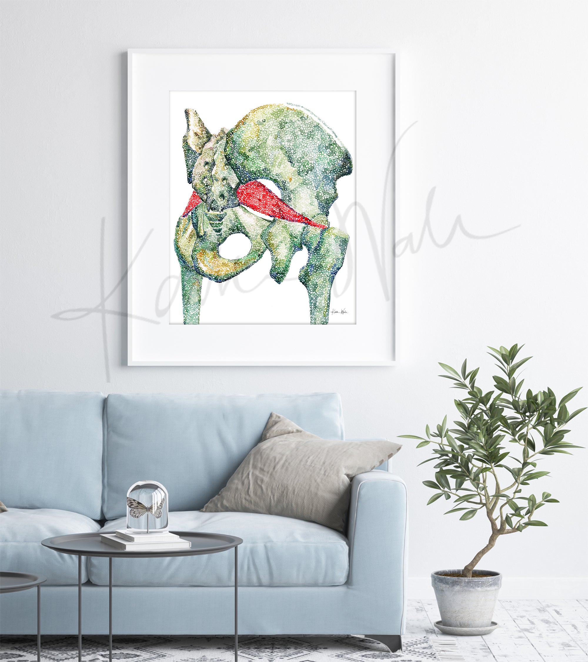 Piriformis Watercolor Print