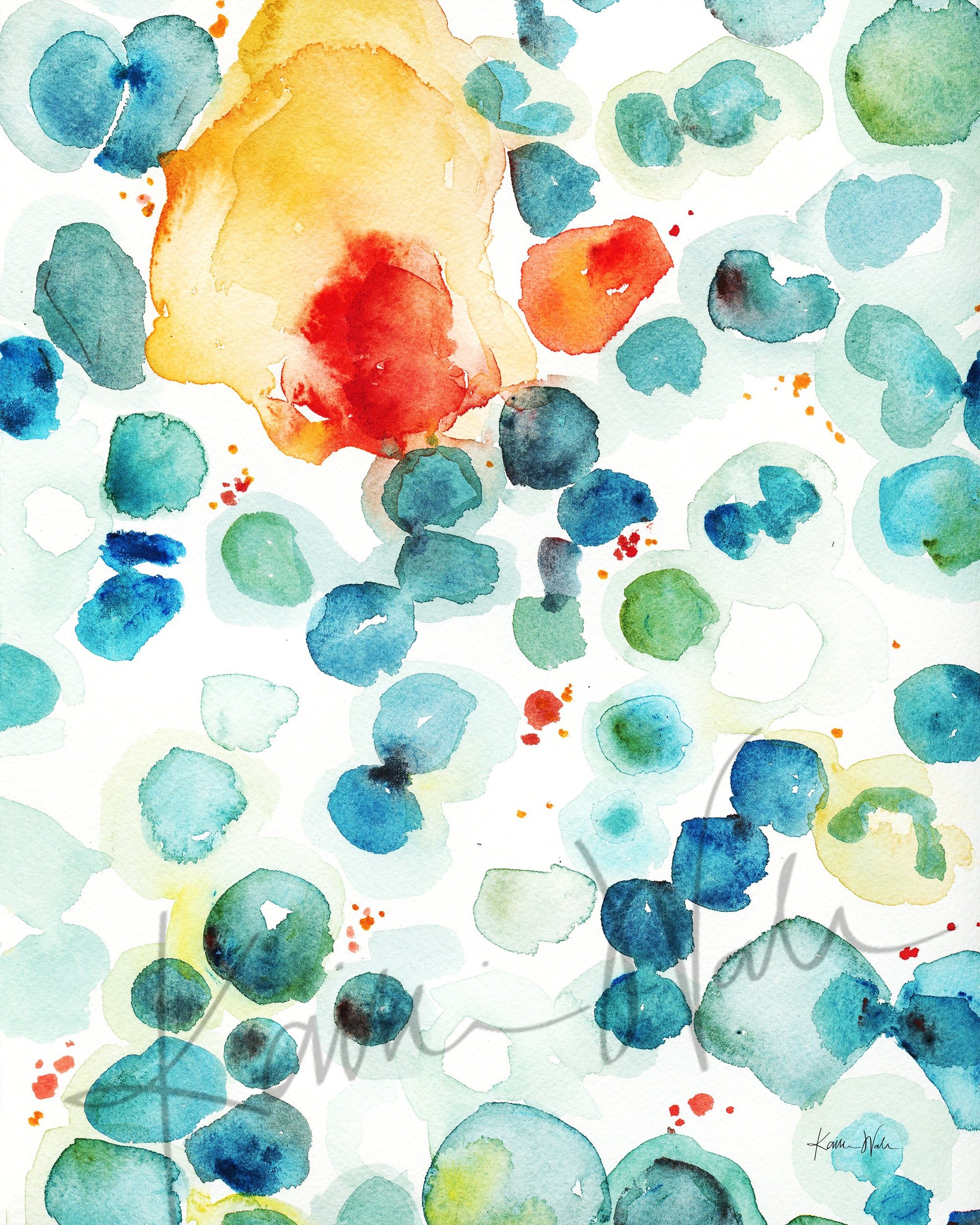 Plasma Watercolor Print