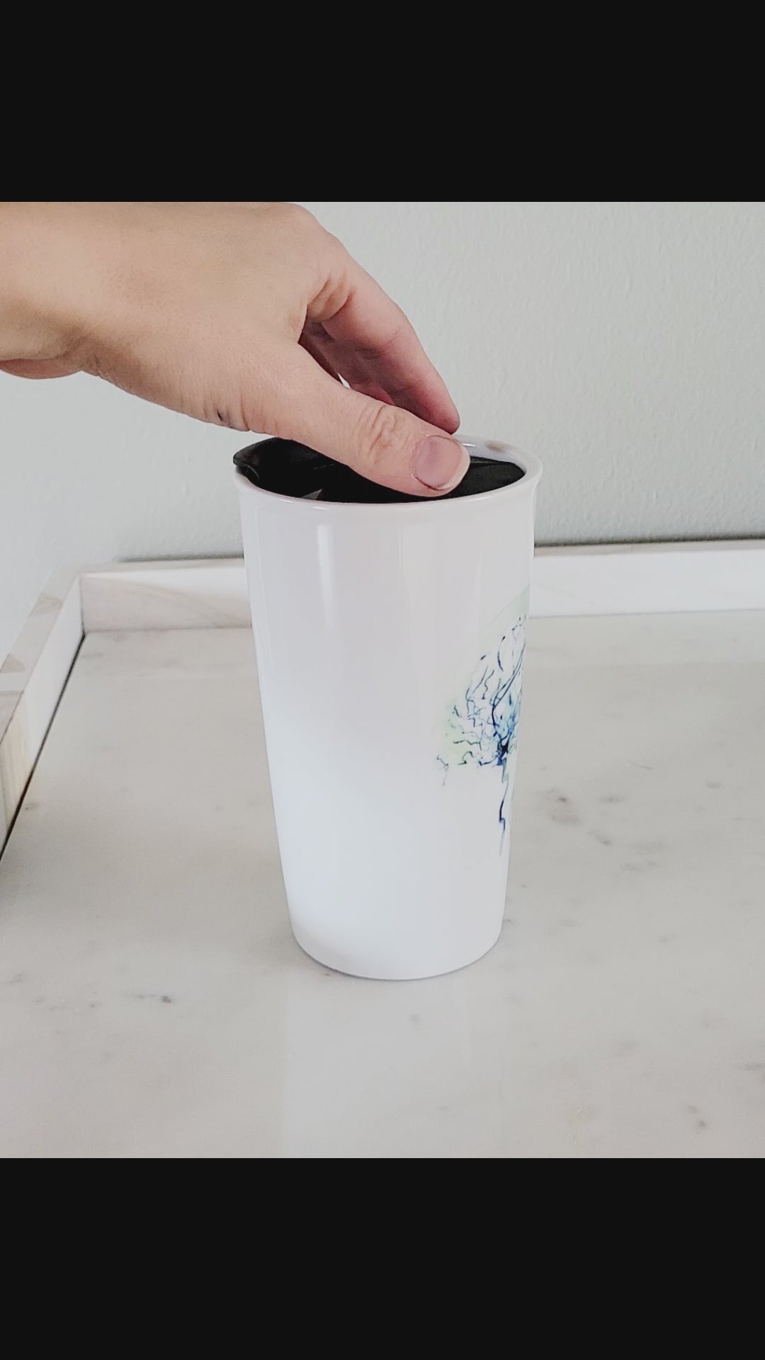 Cerebral Angiography Ceramic Travel Mug