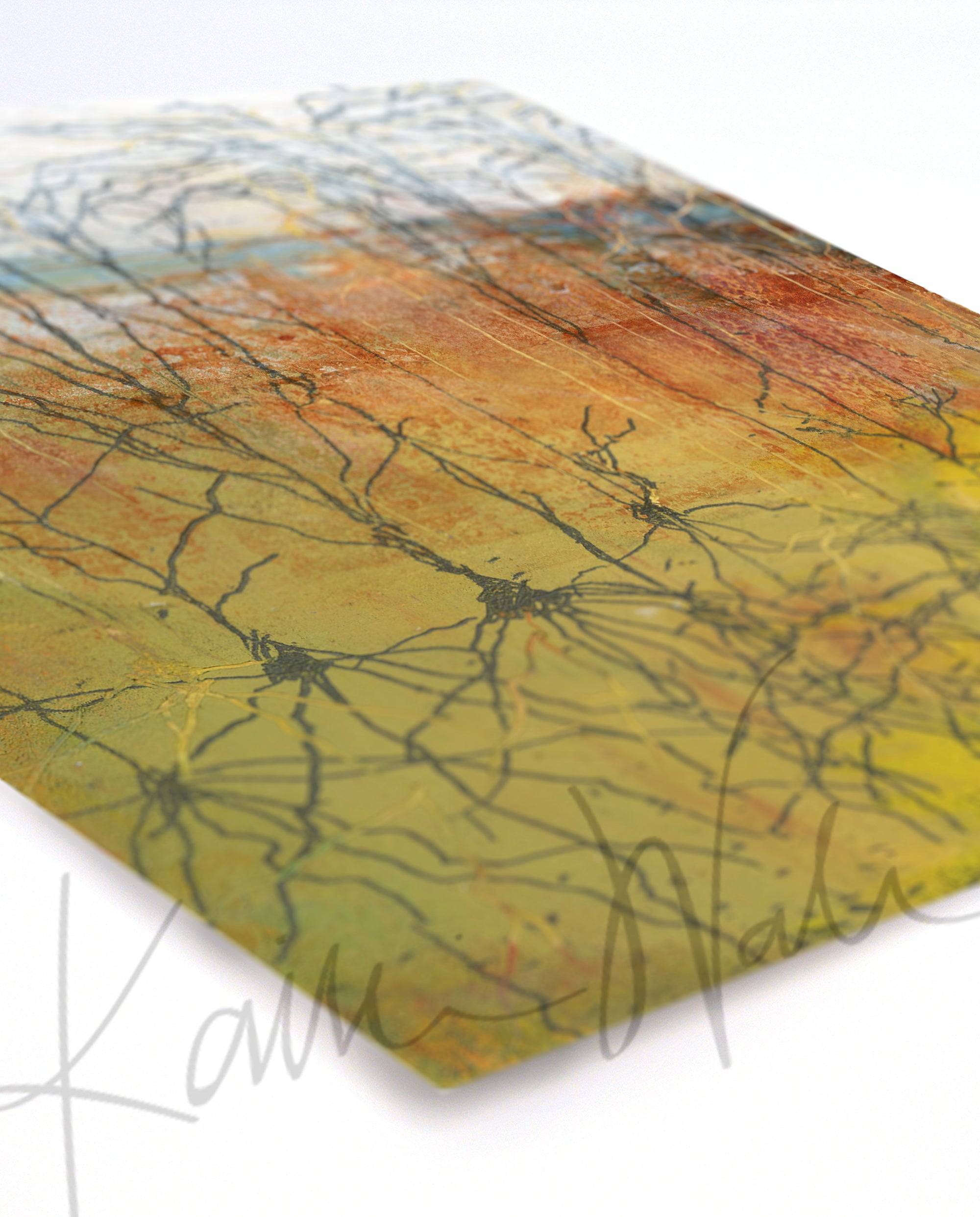 Pyramidal Neurons Watercolor Print