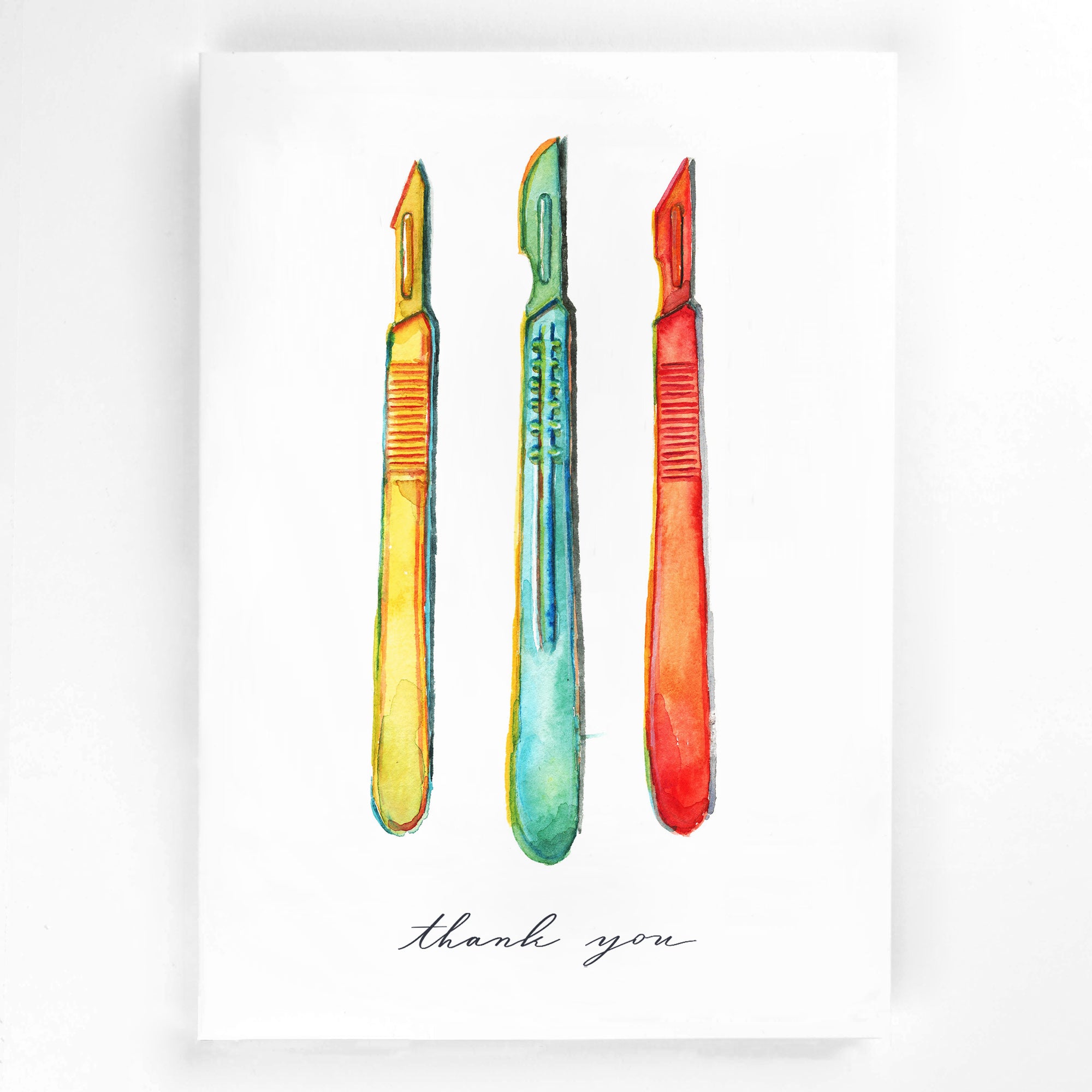 Surgical Instruments Thank You Card