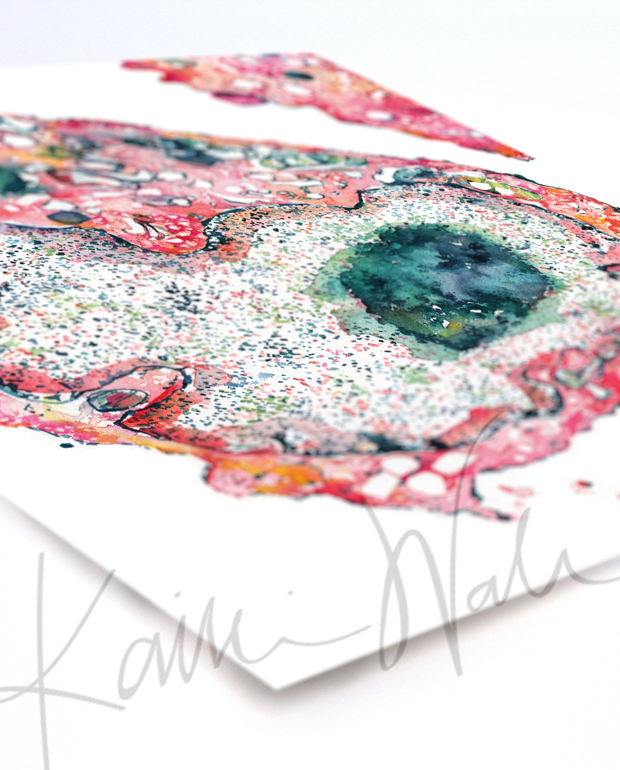 Tissue Cell TEM Watercolor Print