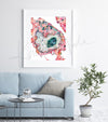 Tissue Cell TEM Watercolor Print