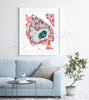 Tissue Cell TEM Watercolor Print