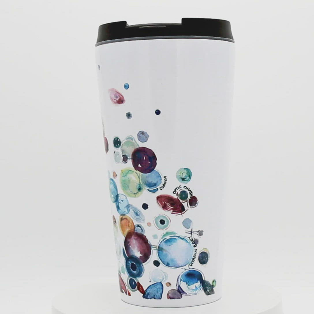 Eye Anatomy Stainless Steel Insulated Travel Mug - 16oz